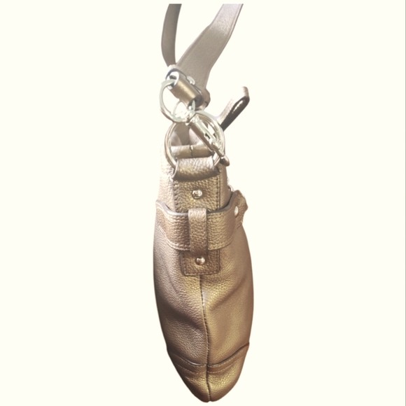 Coach Leather Crossbody Bag F19722 Bronze - Picture 7 of 14